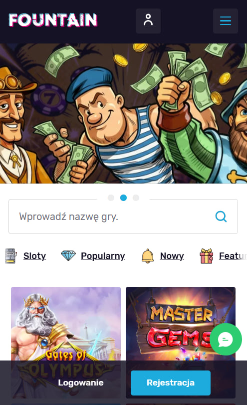 Grasz na Telefonie Fontan Działa Świetnie na Mobile